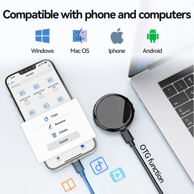 Ultra Magnetic Voice Recorder – One-Touch Recording