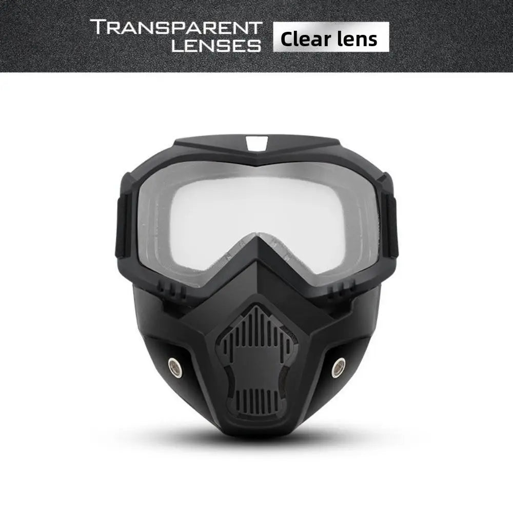 Full Face Protection Mask with Anti-Fog Goggles