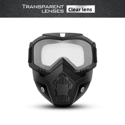 Full Face Protection Mask with Anti-Fog Goggles
