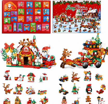 Christmas Building Blocks Christmas Village House Building Set