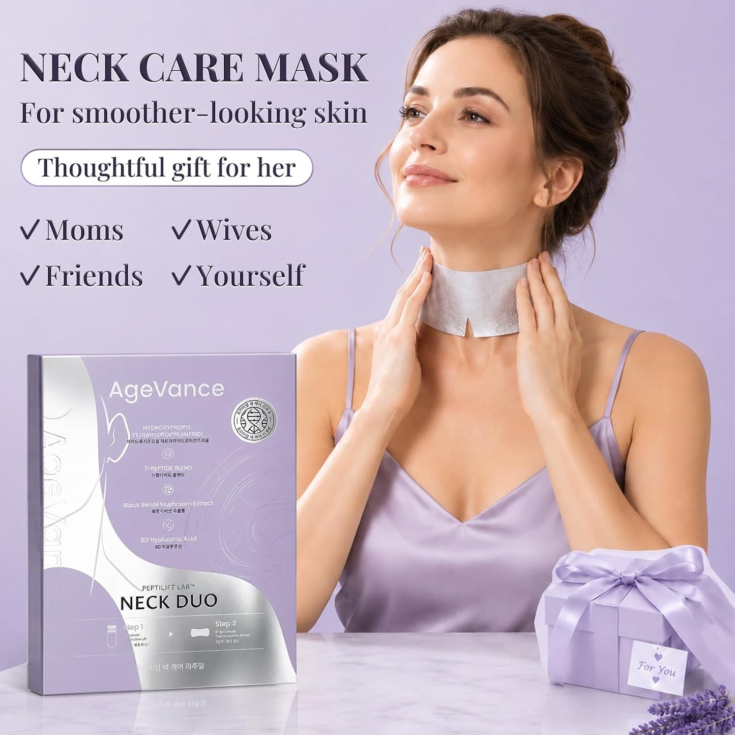 PEPTILIFT LAB™ NECK DUO-Fine Line Care Firming Neck Mask