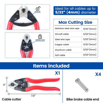 Heavy Duty Stainless Steel Wire Rope Cutter