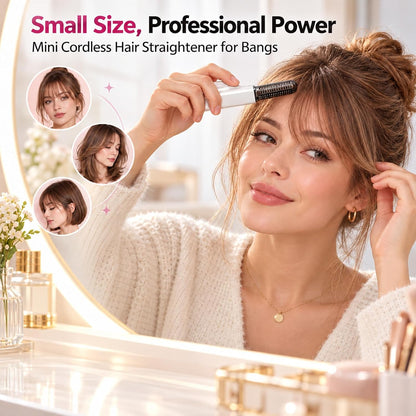 Mini Cordless Heated Styling Brush|Effortless Styling, Wherever You Go