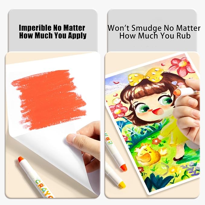 24 Washable Crayons for Toddlers – Non-Toxic Twist-Up Paint Sticks