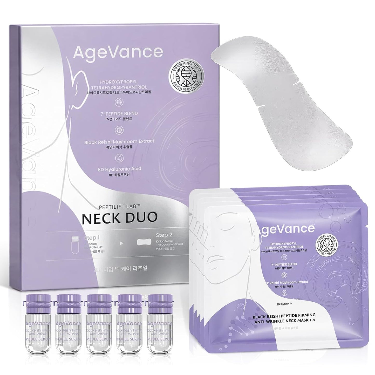 PEPTILIFT LAB™ NECK DUO-Fine Line Care Firming Neck Mask