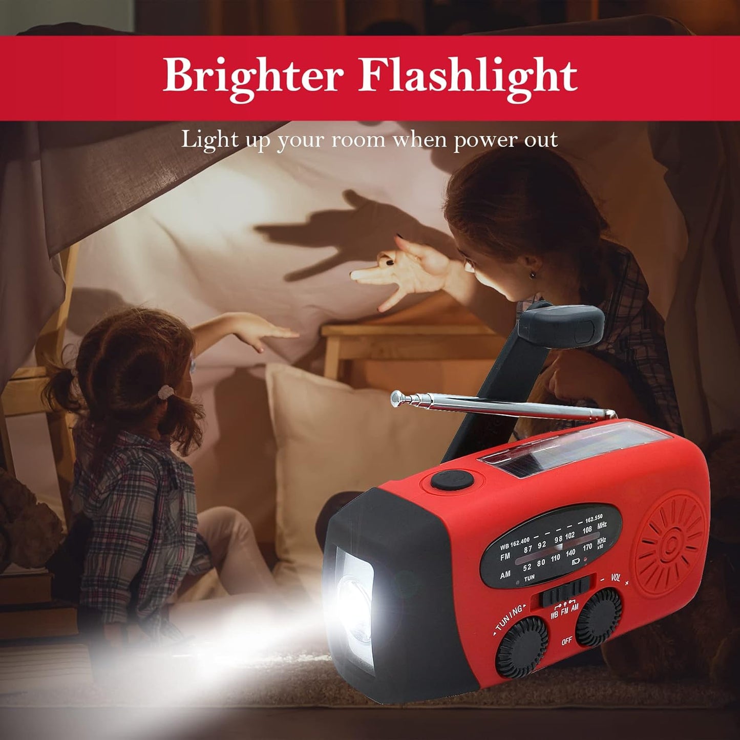Solar Hand Crank Emergency Weather Radio