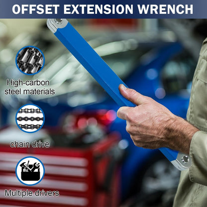 9.8" Zero-Degree Extension Wrench for Tight Spaces