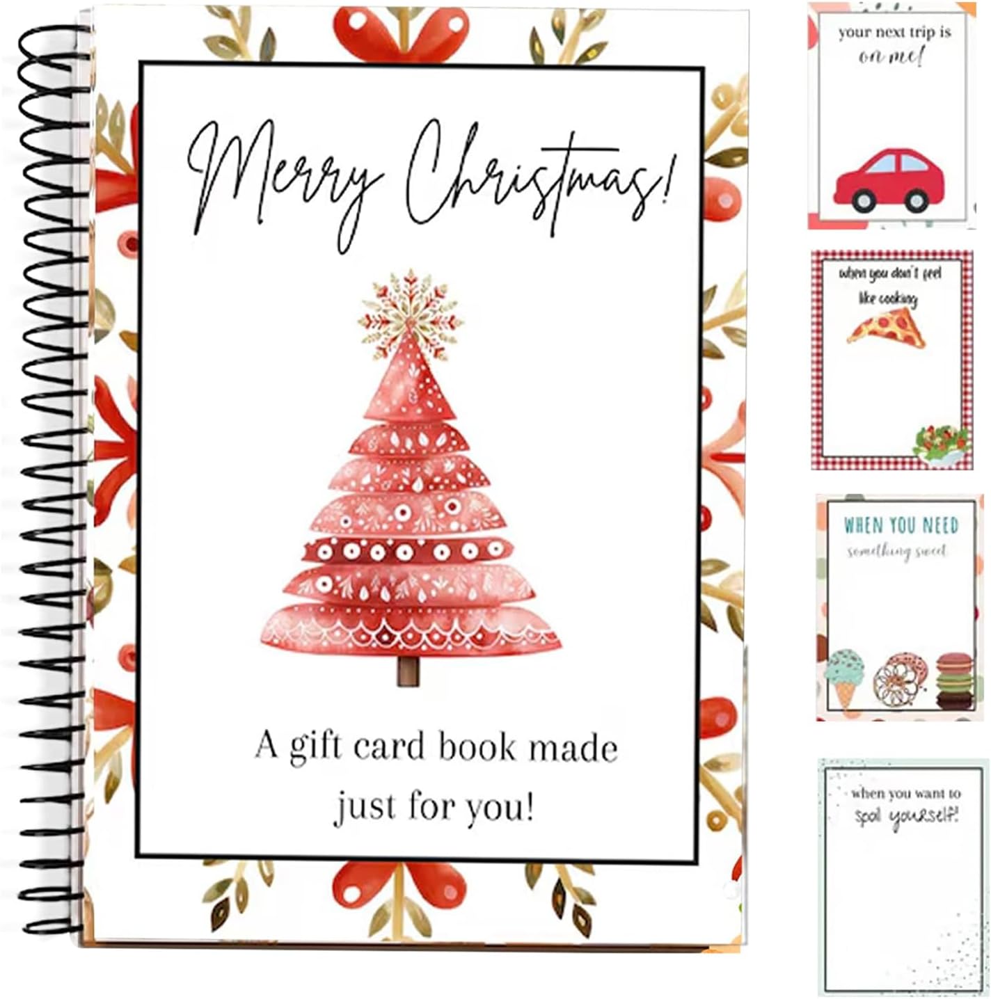 Gift Card Book Christmas-20 Pages Gift Card Holder Christmas