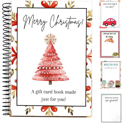 Gift Card Book Christmas-20 Pages Gift Card Holder Christmas