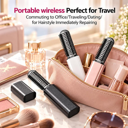 Mini Cordless Heated Styling Brush|Effortless Styling, Wherever You Go