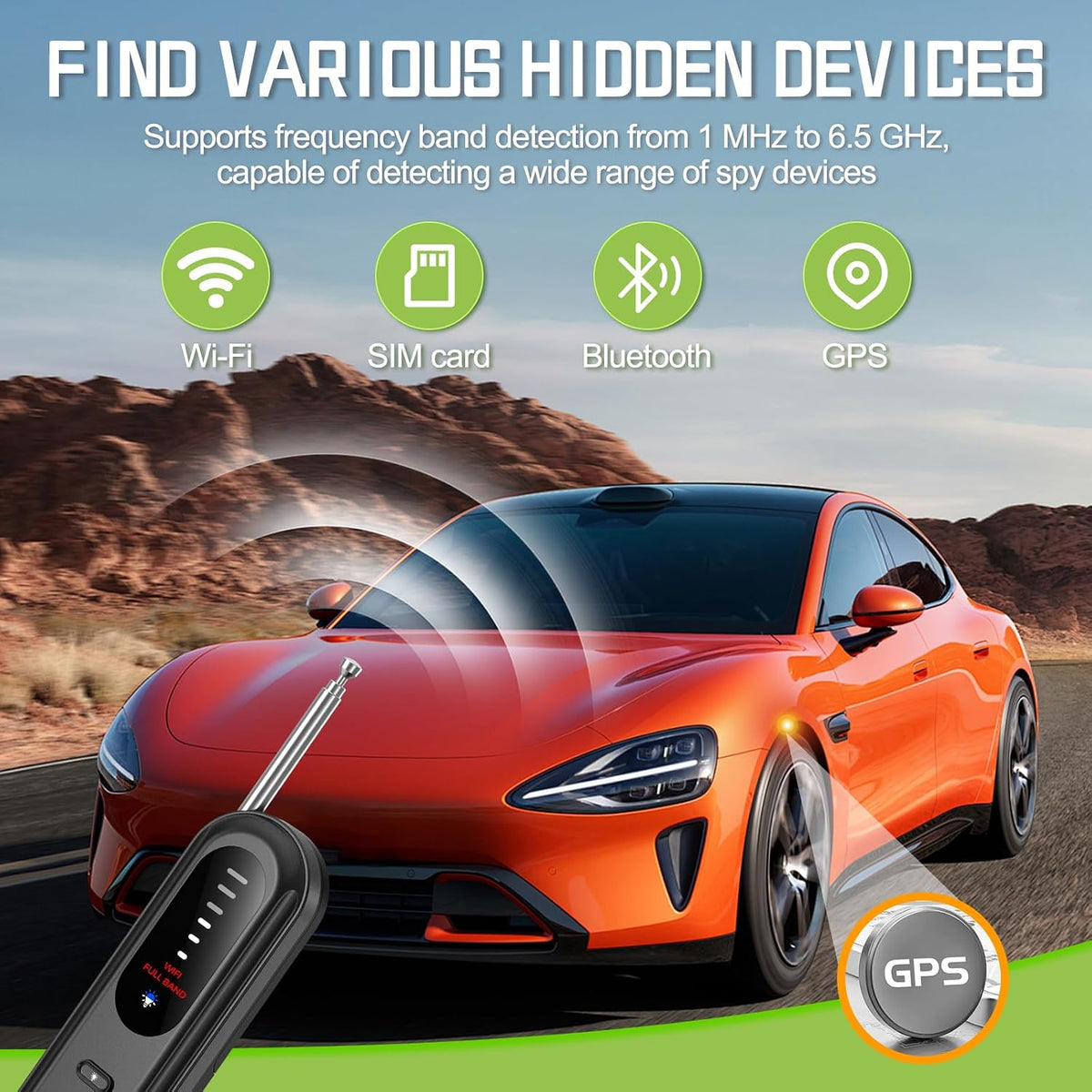 Hidden Camera Detector – RF, WiFi & Infrared Bug Finder