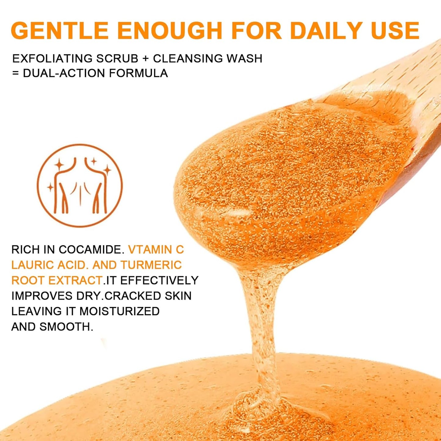 Turmeric Glow Scrub Body Wash – Vitamin C, Deep Moisture & Lasting Scent 500ml