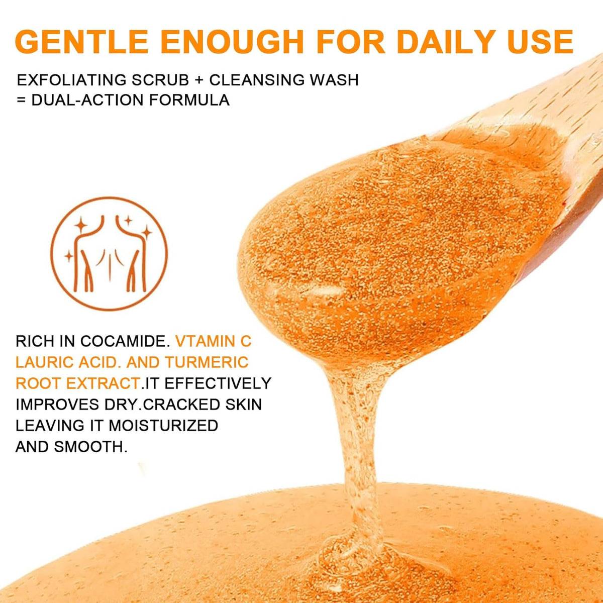 Turmeric Glow Scrub Body Wash – Vitamin C, Deep Moisture & Lasting Scent 500ml