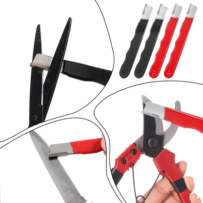 4-Pack Carbide Blade Sharpener – Portable Garden Tool & Knife Sharpener