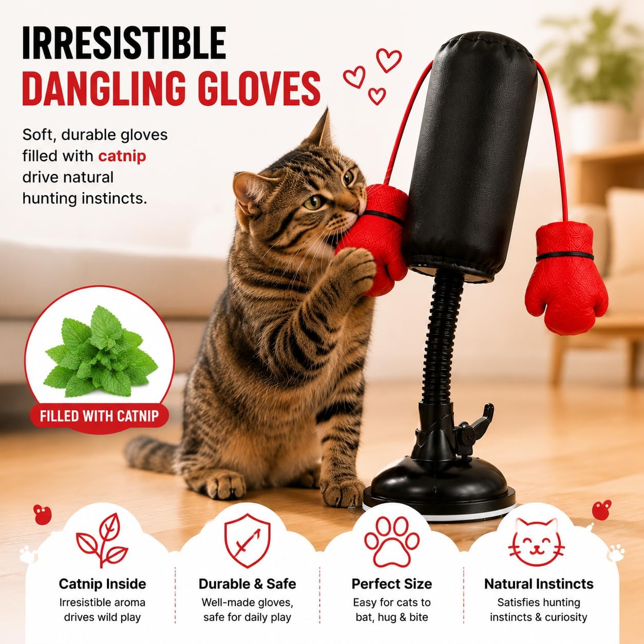 Paw Punch Cat Punching Bag Toy