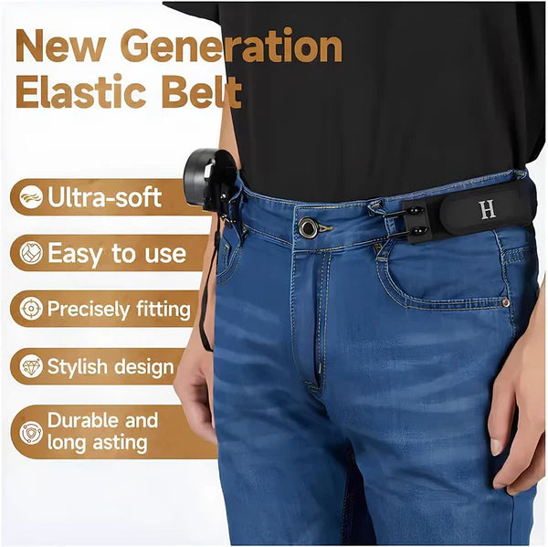 2Pcs Metal Hook Elastic Belt