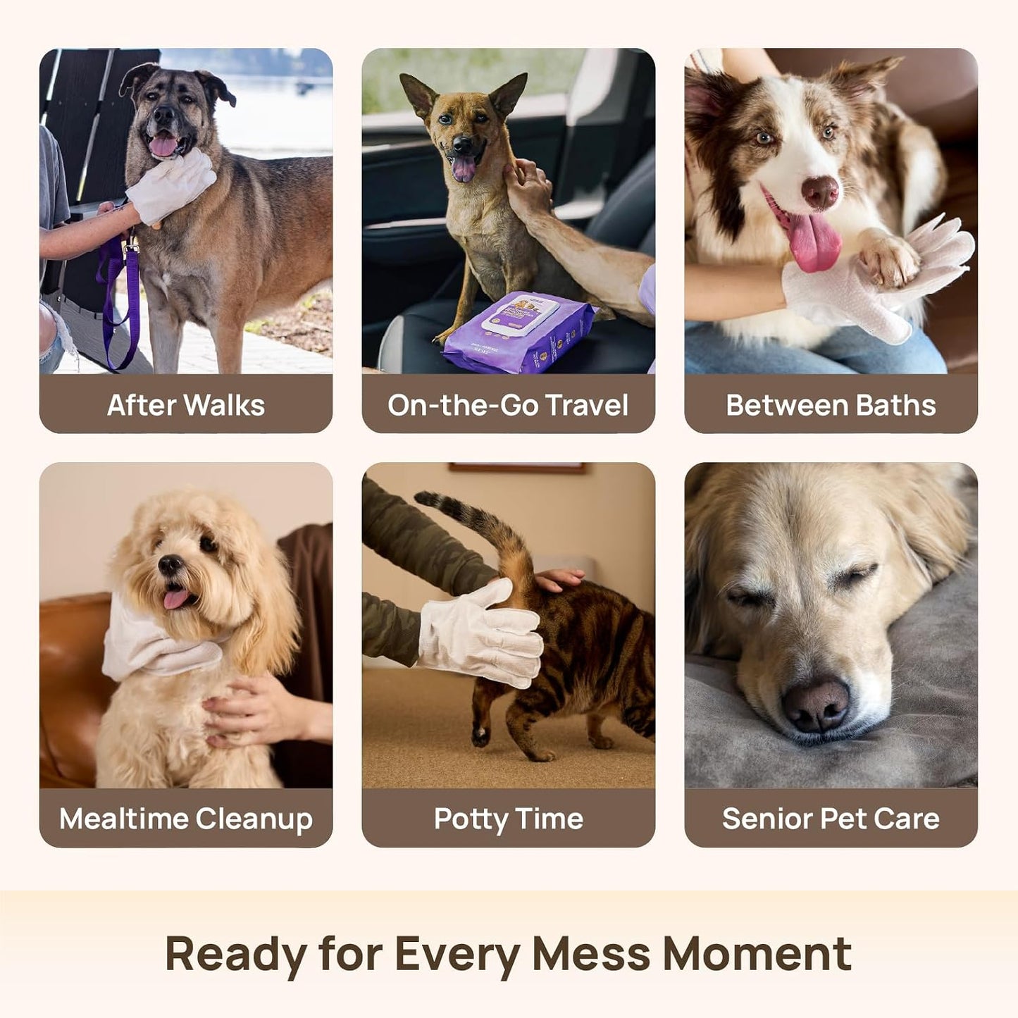 Disposable Dog Grooming Wipes (20pcs)
