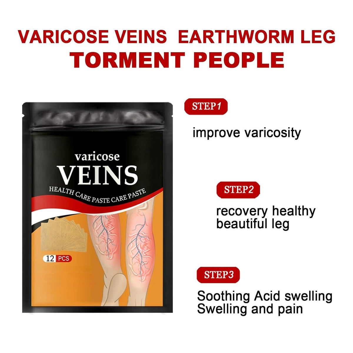 Buy 1 Get 1 Free 🔥 Varicose Vein Relief Patches