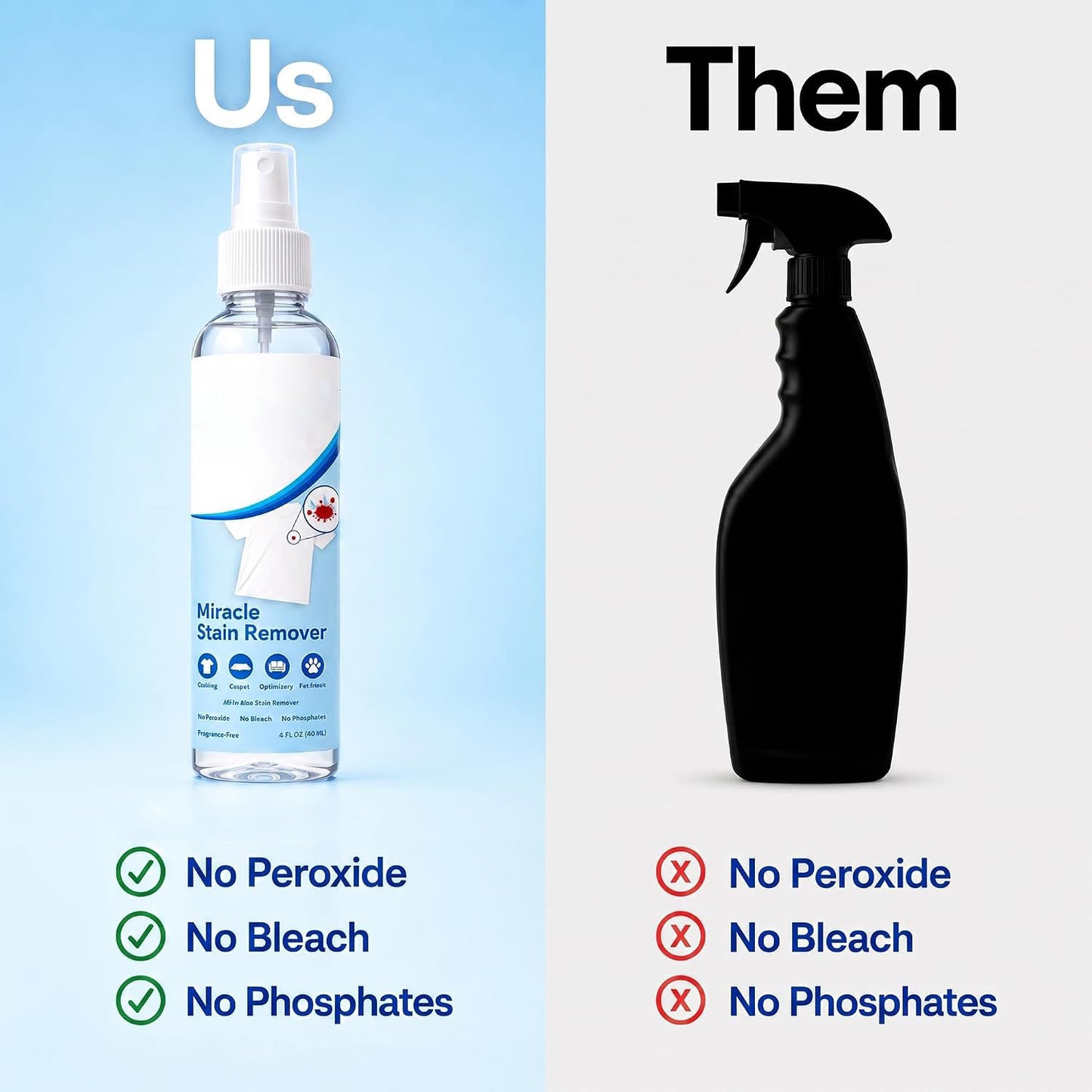 Miracle Stain Remover Spray – 4oz All-in-One, No Harsh Chemicals