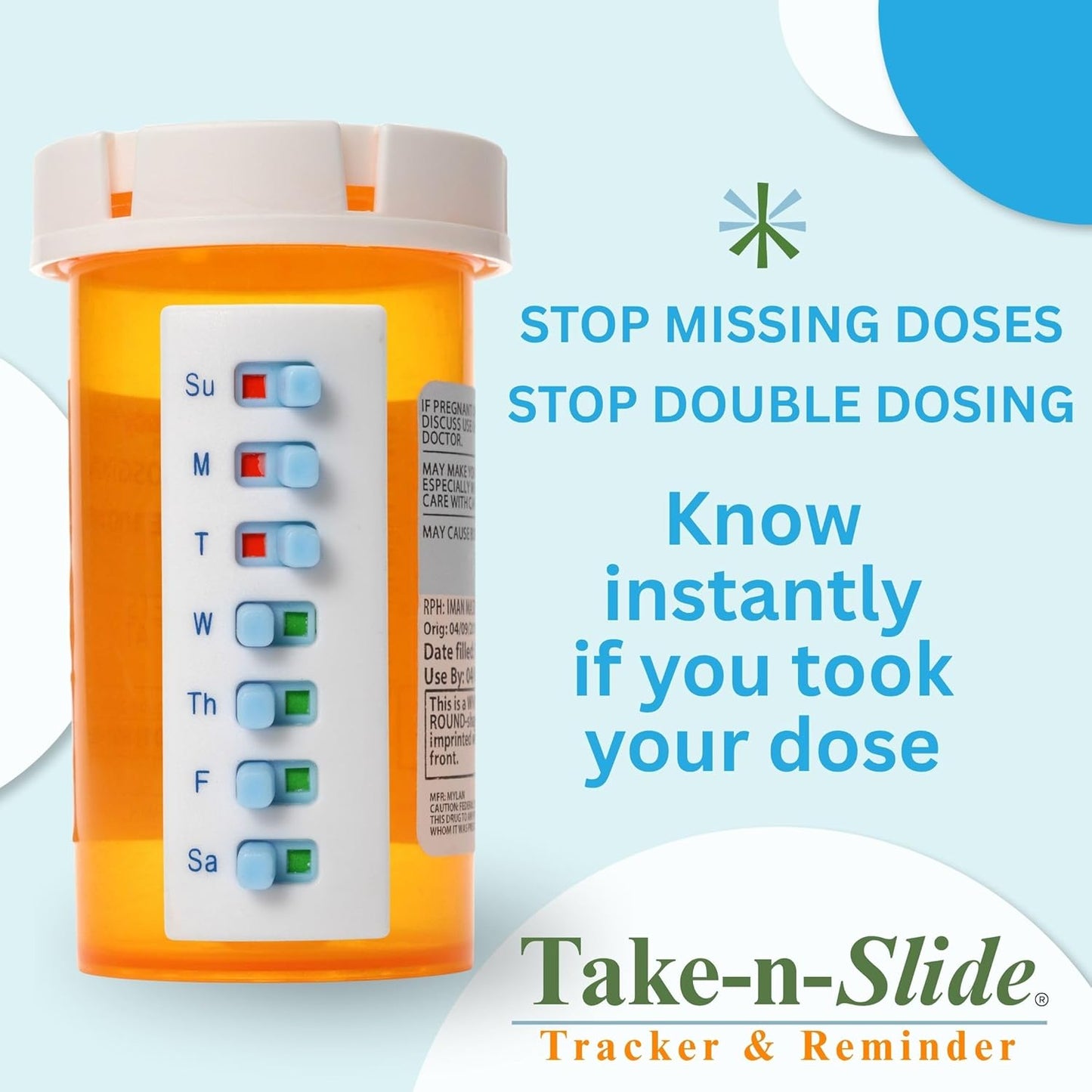 💊Reusable Medication Tracker (5-Pack)