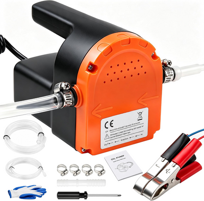 12V Oil Extractor Pump — Electric Oil Change Transfer Pump