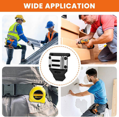 Heavy-Duty Tool Belt Organizer for Drills, Hammers & Tape
