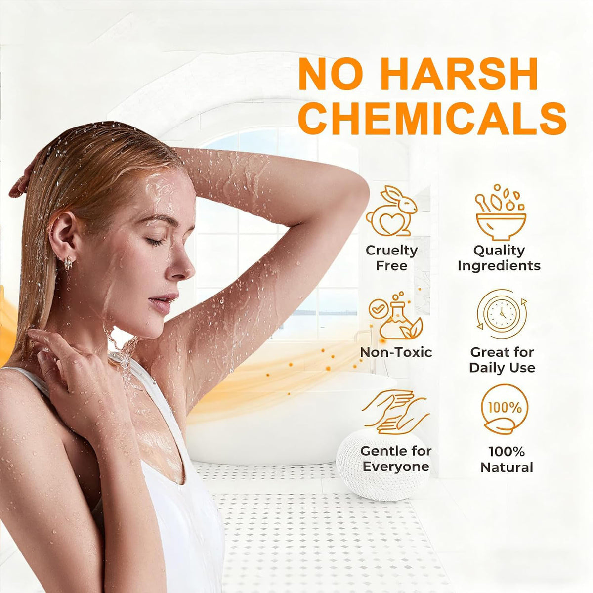 Turmeric Glow Scrub Body Wash – Vitamin C, Deep Moisture & Lasting Scent 500ml
