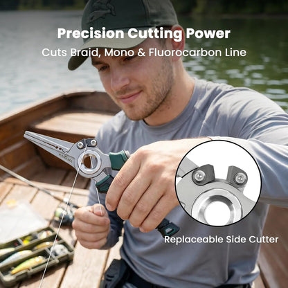 17-4 Stainless Steel Fishing Pliers with Tungsten Carbide Cutters