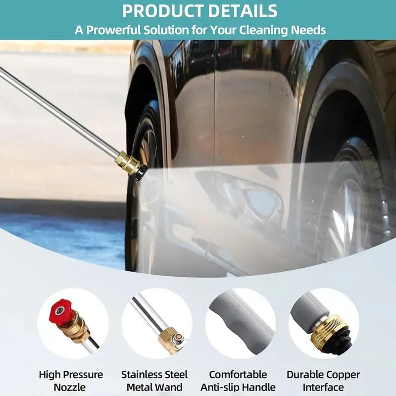 High-Pressure Jet Nozzle for Garden Hose
