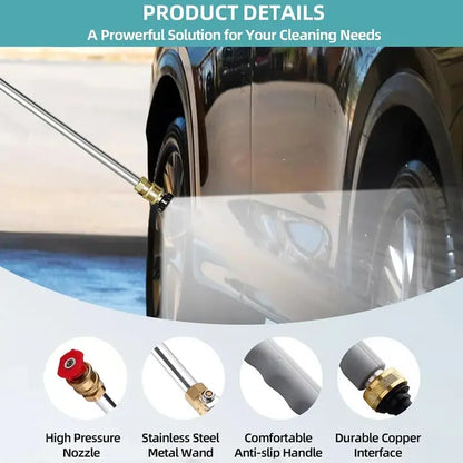High-Pressure Jet Nozzle for Garden Hose