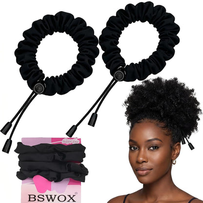 Adjustable Satin Hair Scrunchies – Soft & Secure for Thick Curly Hair (Buy 1 Get 1 Free🔥)