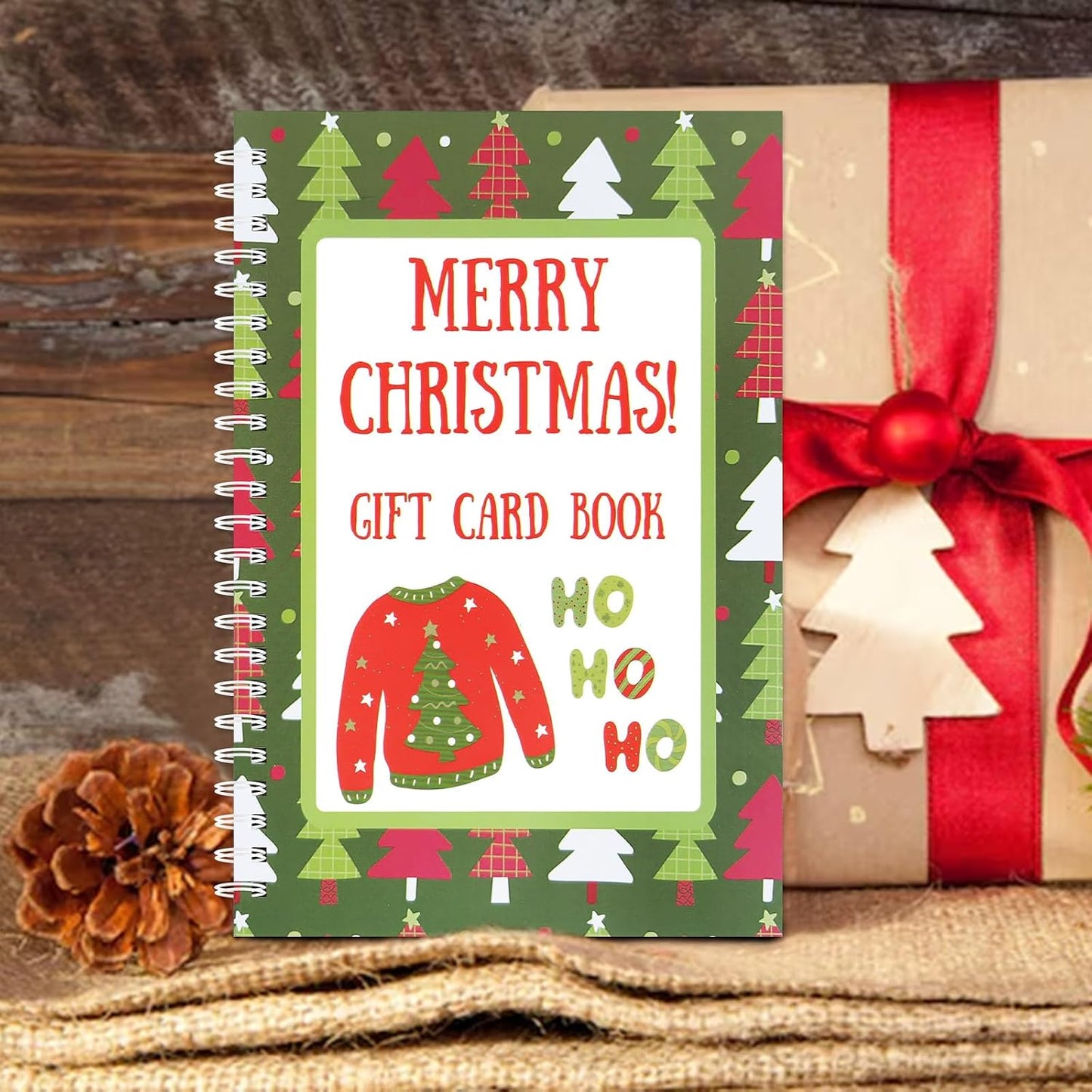 Gift Card Book Christmas-20 Pages Gift Card Holder Christmas