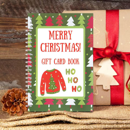 Gift Card Book Christmas-20 Pages Gift Card Holder Christmas