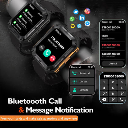 Smart Watch for Men – Bluetooth Call Outdoor Sports Watch