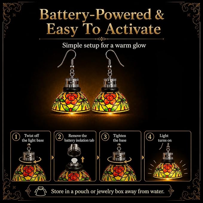 Chandelier Light Earrings — Vintage Glow Statement Jewelry