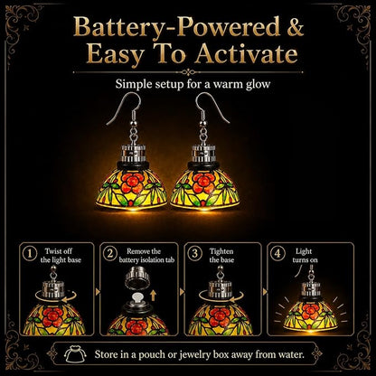 Chandelier Light Earrings — Vintage Glow Statement Jewelry