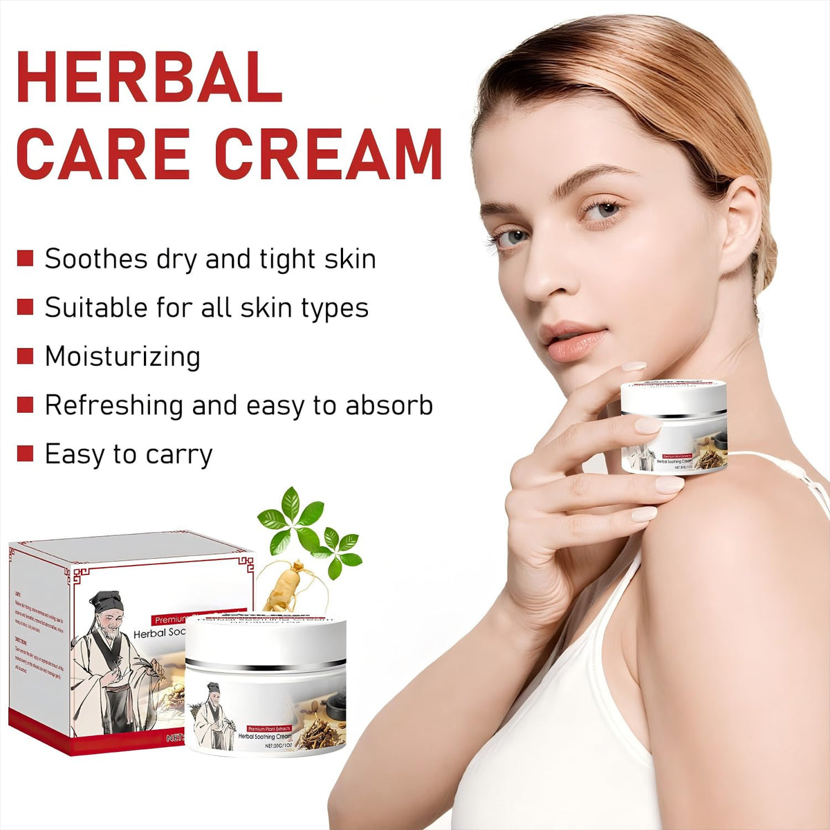 Herbal Body Care Cream – Menthol Soothing & Deep Hydration
