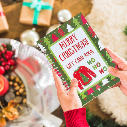 Gift Card Book Christmas-20 Pages Gift Card Holder Christmas