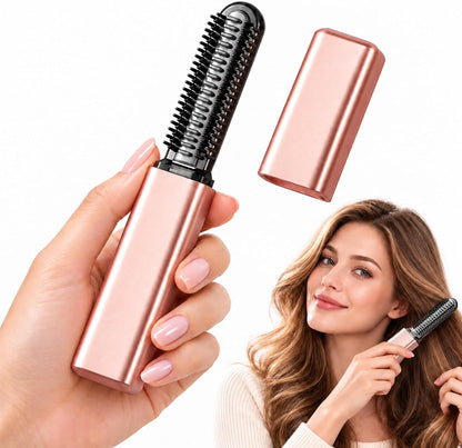 Mini Cordless Heated Styling Brush|Effortless Styling, Wherever You Go