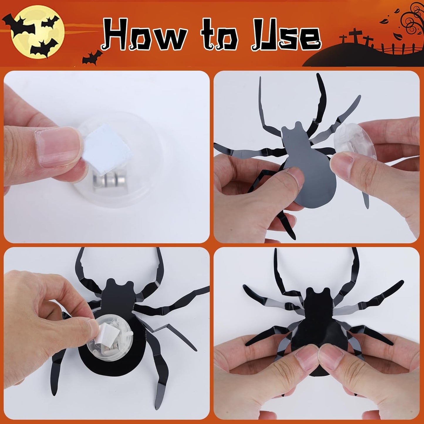 3D Spiders Light Design LED Decorations