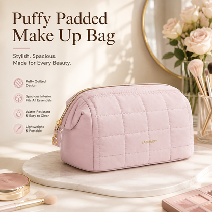 Puffy Padded Make Up Bags for Women