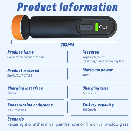 Cordless Car 12000RPM Polisher & Waxer