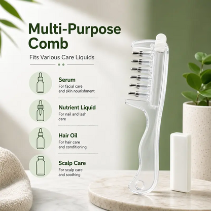 Scalp Liquid Applicator Comb-Refillable Hair Root Oil Massage Comb for Hair Care Treatment