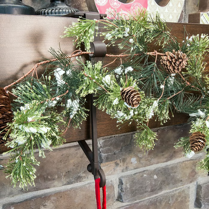 Adjustable Mantel Hook|No-Drill Fireplace Garland Hangers for Mantel