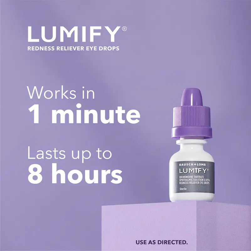 Redness Reliever Eye Drops-Works in 1 Minute & Lasts Up to 8 Hours