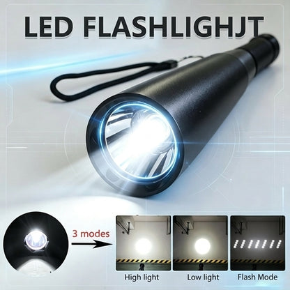 Aluminum Alloy Flashlight – 3 Modes Durable Portable Torch