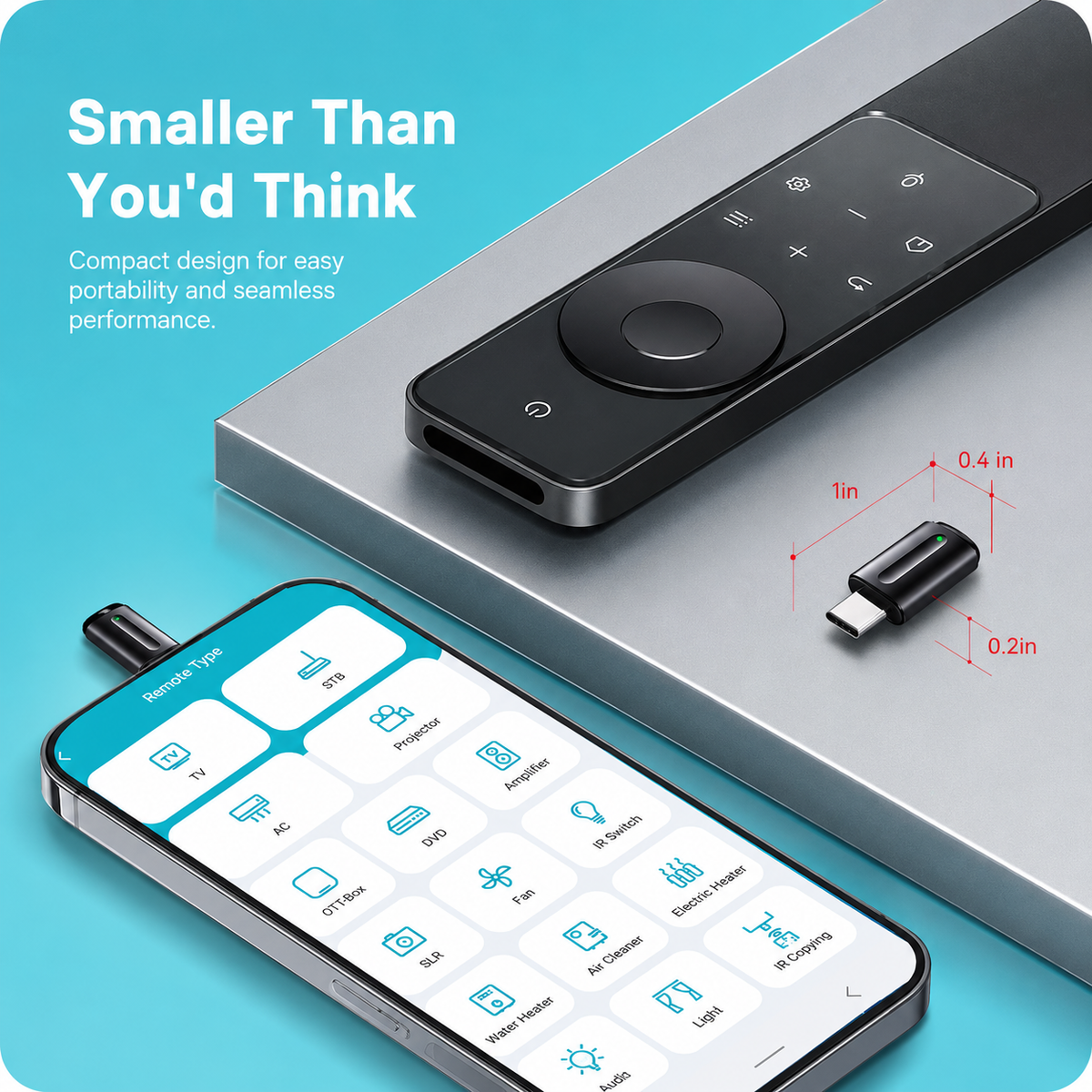 Universal Remote Control Adapter for Smartphone