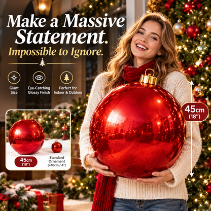 Holiball Inflatable Holiday Ornament – Massive 45cm (18") Reusable Decoration