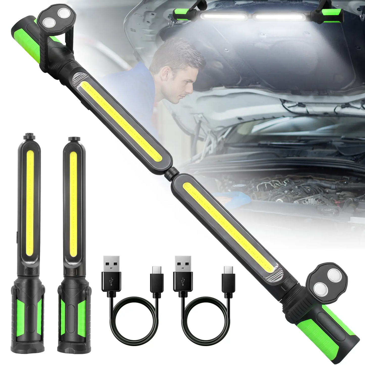 Rechargeable Magnetic Work Light Bar