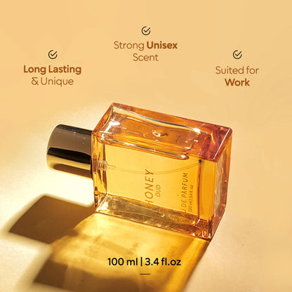 Honey Oud Eau de Parfum – Warm Floral Spice, Clean Vegan Formula, 100ml